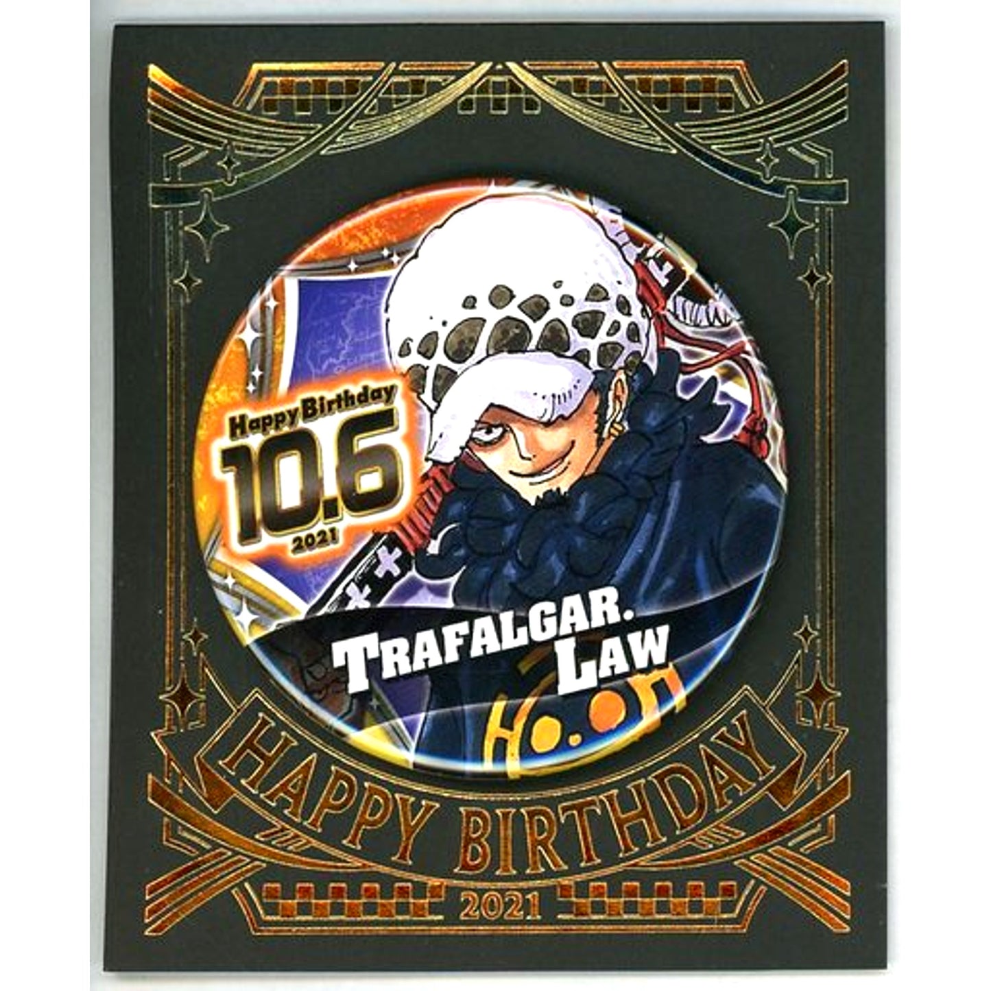 Trafalgar Law Birthday Button 2021 One Piece [USED]