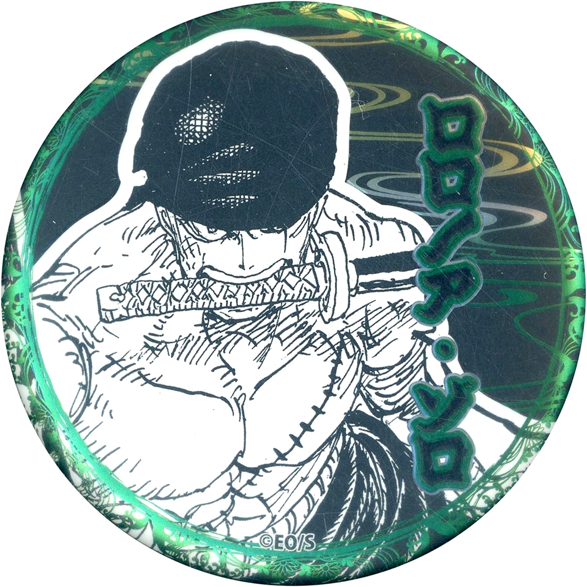 Roronoa Zoro One Piece 25th Anniversary Fair Decollection Button Vol.4 Wano Country Vol.2 [USED]