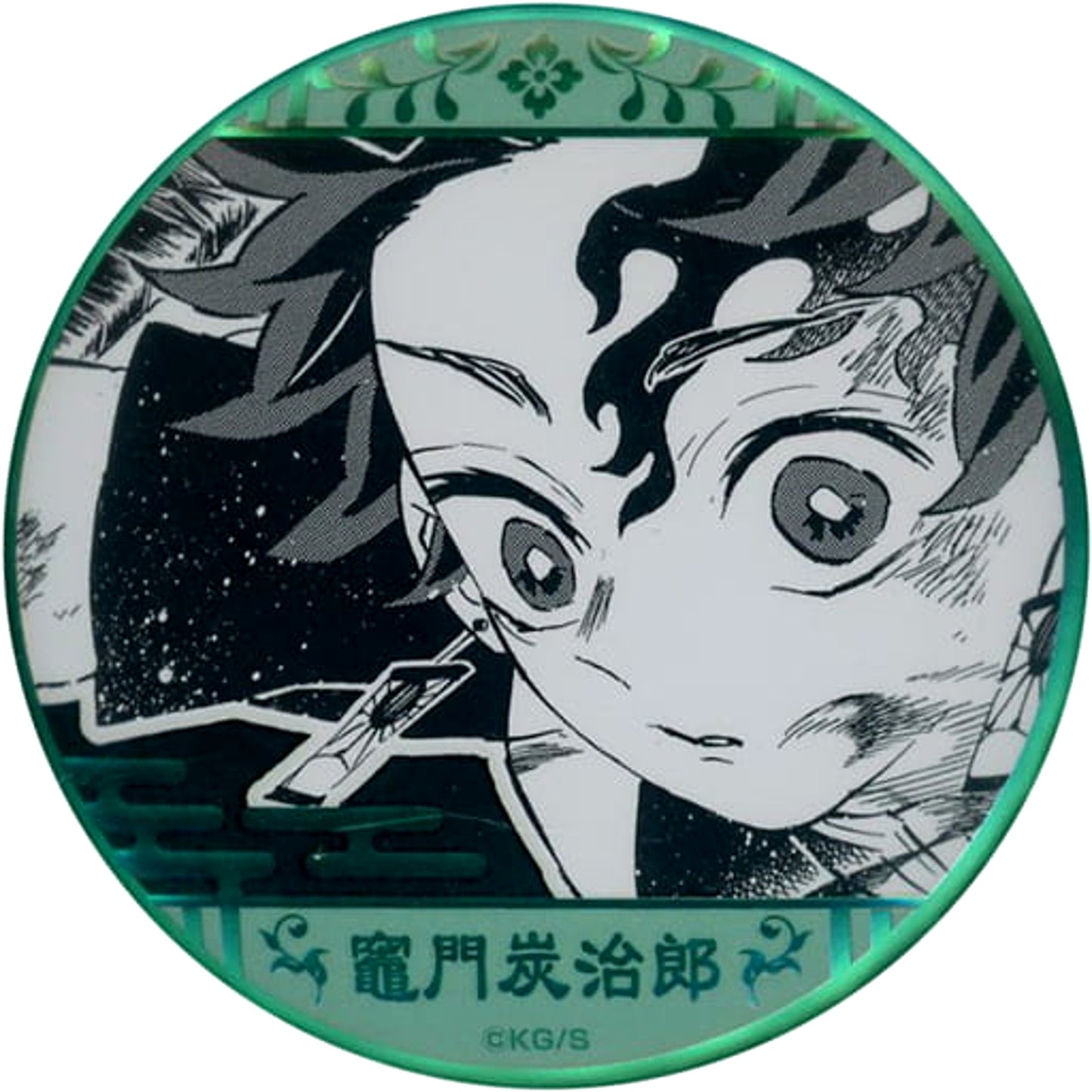 Demon Slayer: Kimetsu no Yaiba Tanjiro Kamado Decollection Can Badge Part 2 Koyoharu Gotoge Original Art Exhibition Limited Buttons [USED]