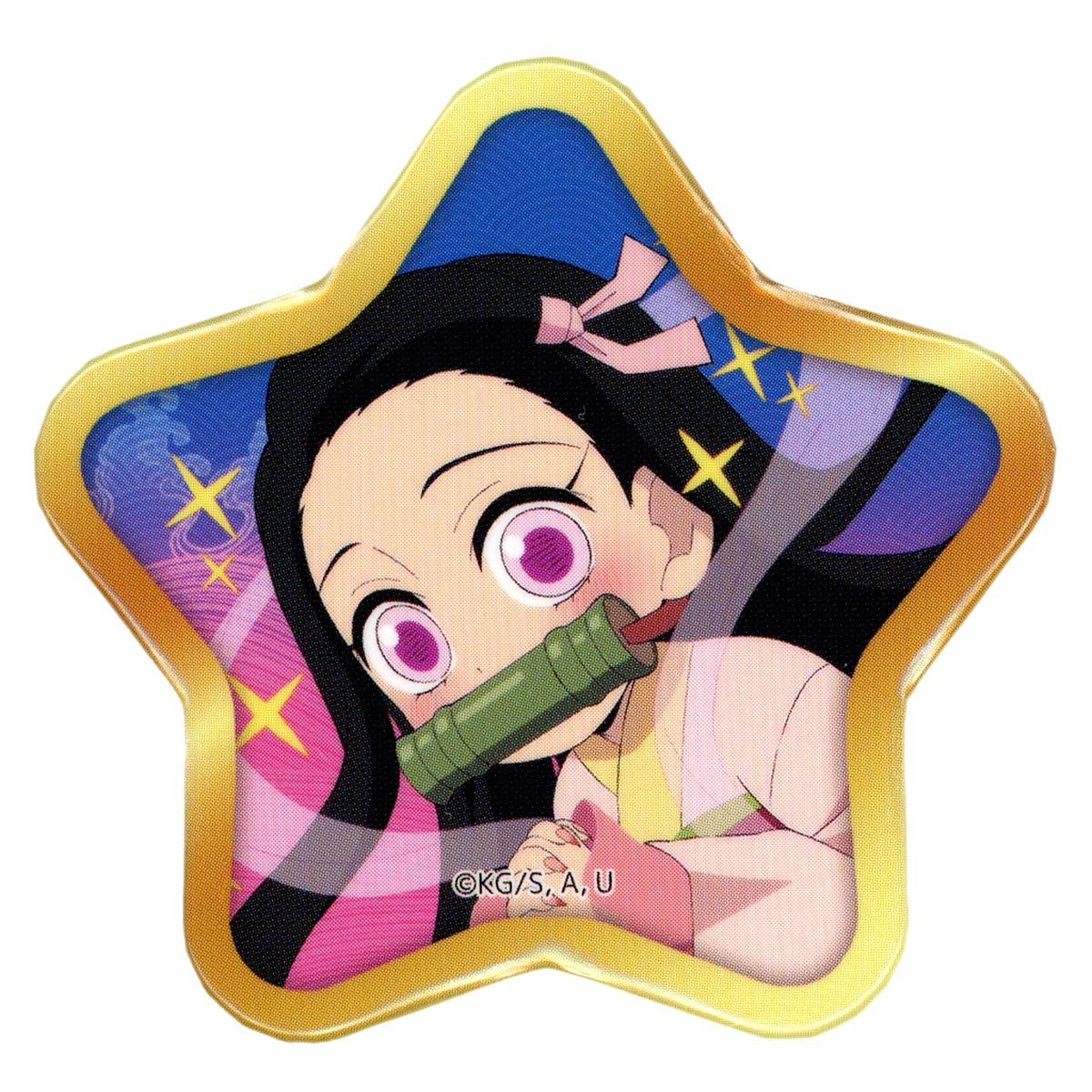 Nezuko Kamado Demon Slayer: Kimetsu no Yaiba ufotable Cafe Machi Asobi CAFE Tanabata Event 2022 Random Star Shaped Button [USED]