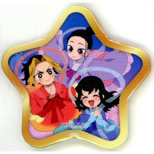 Hinatsuru & Makio & Suma Demon Slayer: Kimetsu no Yaiba ufotable Cafe Machi Asobi CAFE Tanabata Event 2022 Random Star Shape Button [USED]