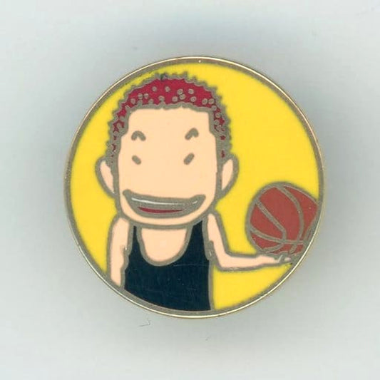 Slam Dunk Sakuragi Hanamichi Yellow Original Pin Badge Buttons [USED]