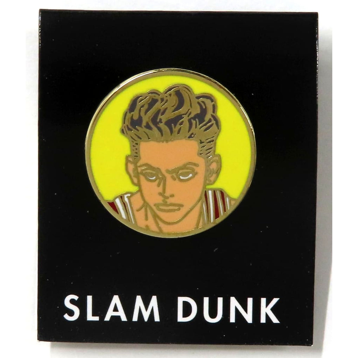 Slam Dunk Ryota Miyagi Yellow Original Pin Badge Buttons [USED]
