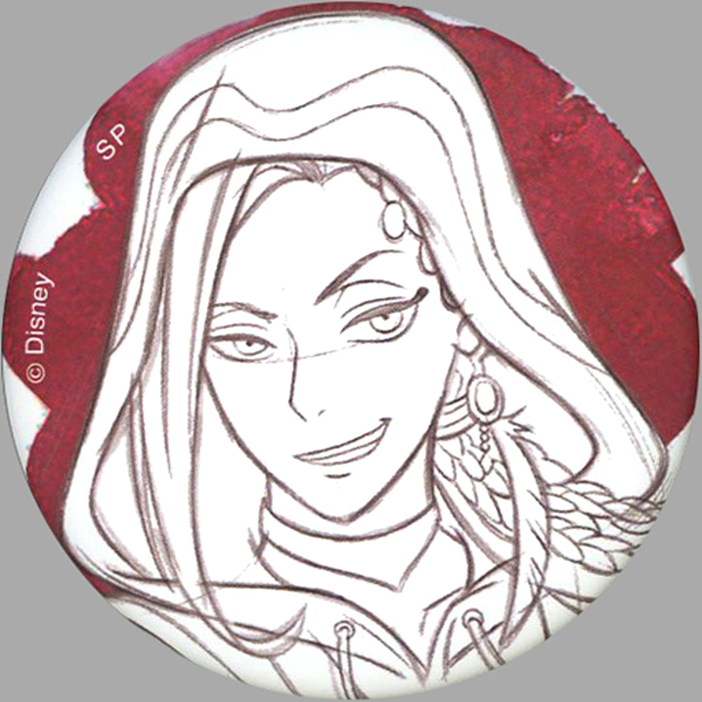 Jamil Viper Disney Twisted-Wonderland Disney Artist Art Sketch Style Blind Button F Animate Limited [USED]