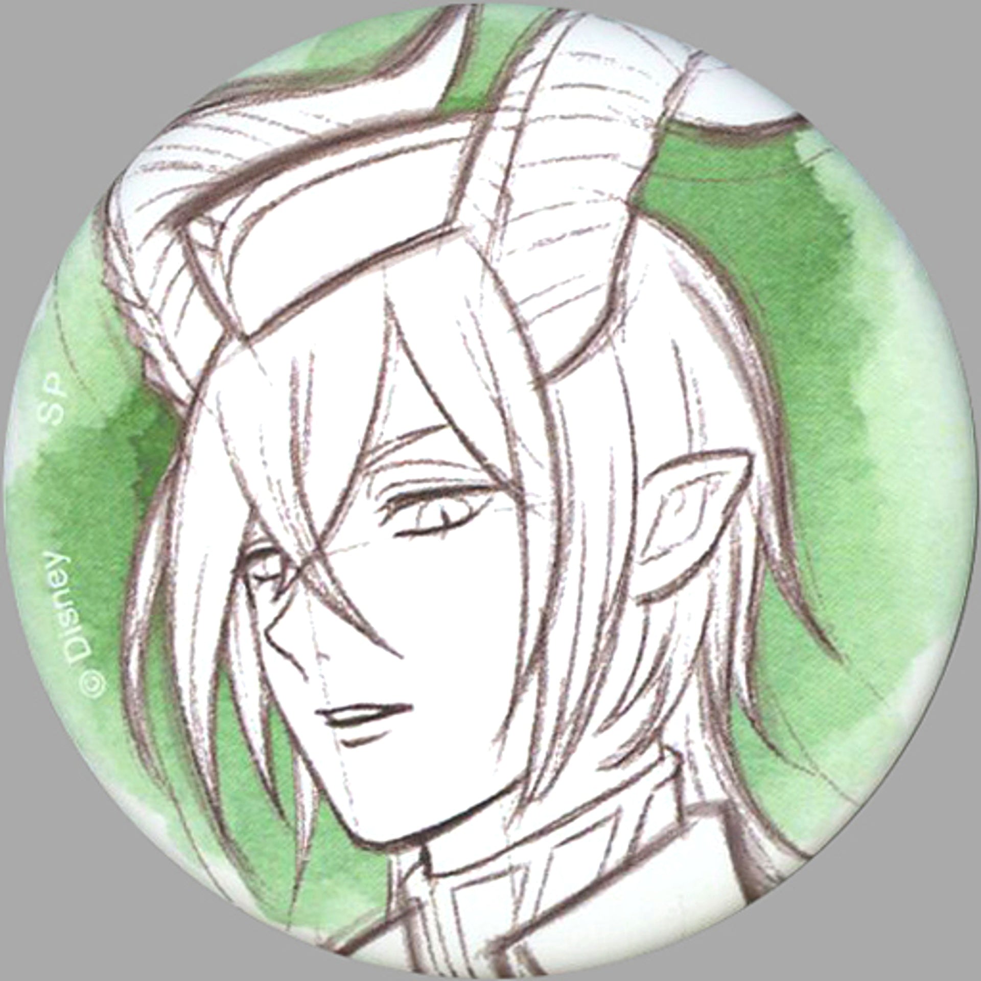 Malleus Draconia Disney Twisted Wonderland Disney Artist Art Sketch Style Blind Button F Animate Limited [USED]
