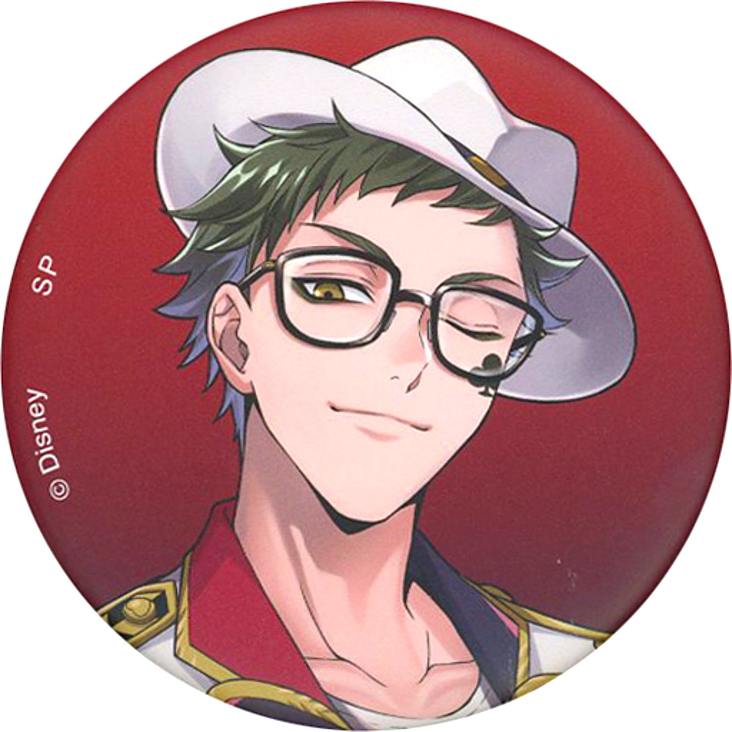 Trey Clover Disney Twisted-Wonderland LINE Official Stamp Art Blind Button C Animate Limited [USED]