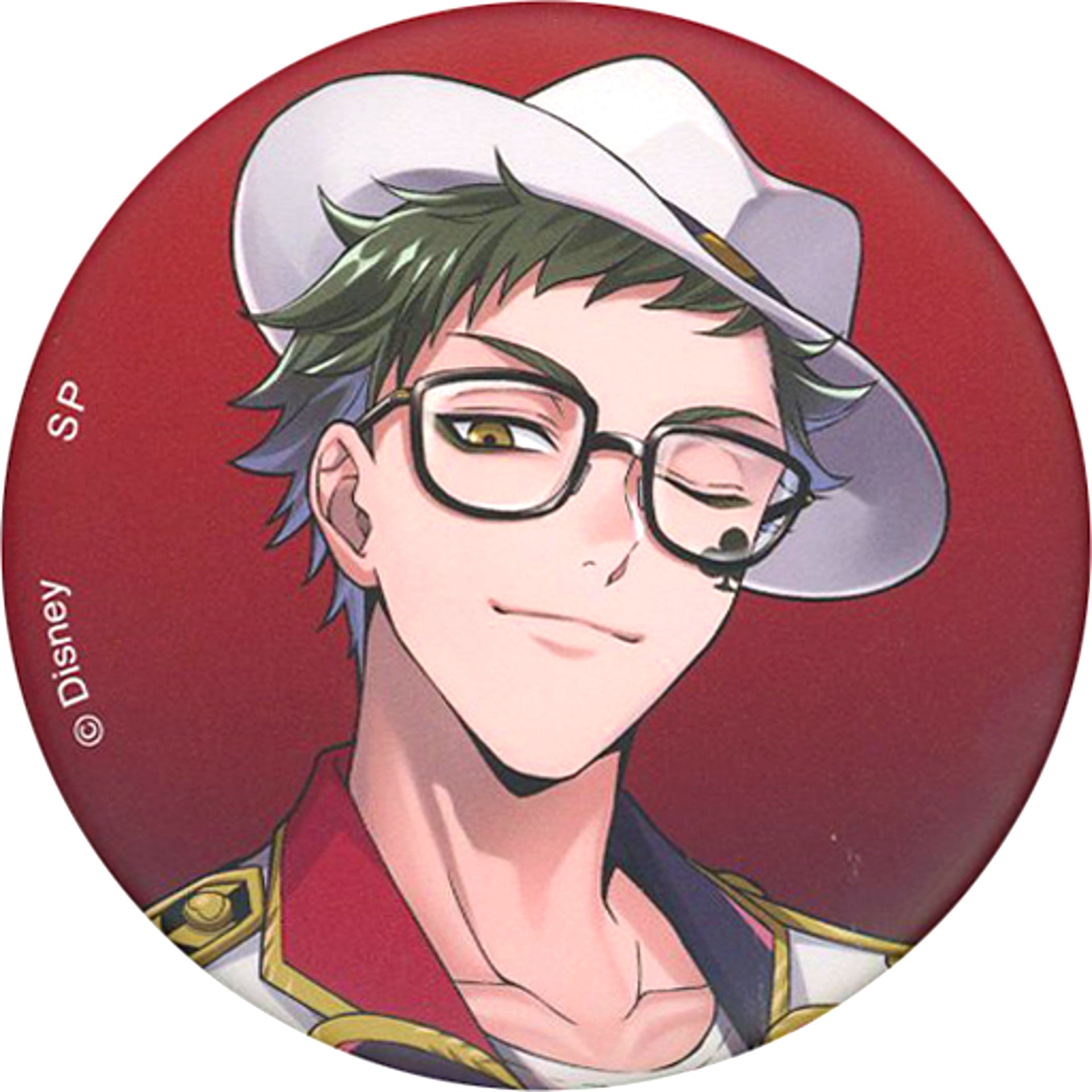 Trey Clover Disney Twisted-Wonderland LINE Official Stamp Art Blind Button C Animate Limited [USED]