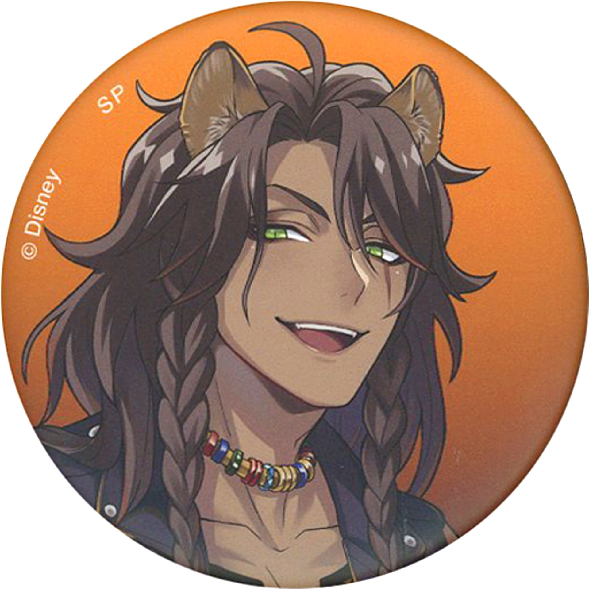 Leona Kingscholar Disney Twisted-Wonderland LINE Official Stamp Art Blind Button C Animate Limited [USED]