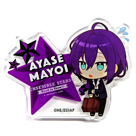 Mayoi Ayase Ensemble Stars!! Road to Show!! Special Screening x animatecafe 2nd Trading Acrylic Badge Road to Show!! Ver. [USED]