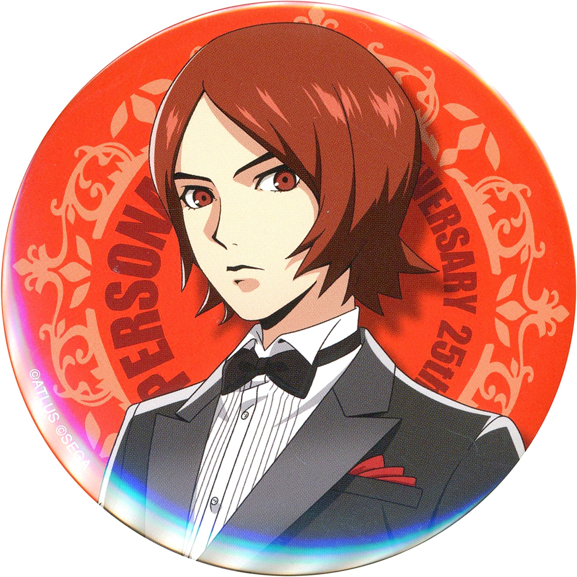 Tatsuya Suou Persona 2 Innocent Sin Sega Lucky Kuji Online Persona P25th PARTY Prize E-2 Button [USED]