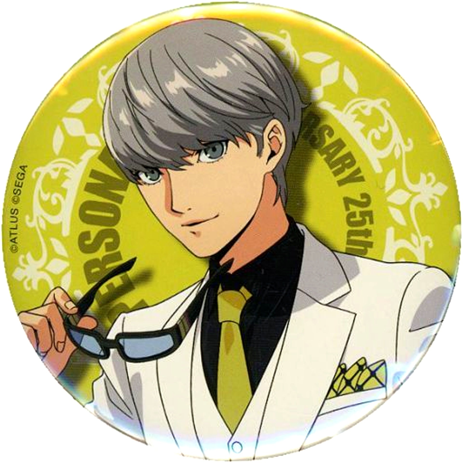 Yu Narukami Persona 4 Button Prize E 6 Sega Lucky Kuji Online Persona P25th PARTY [USED]