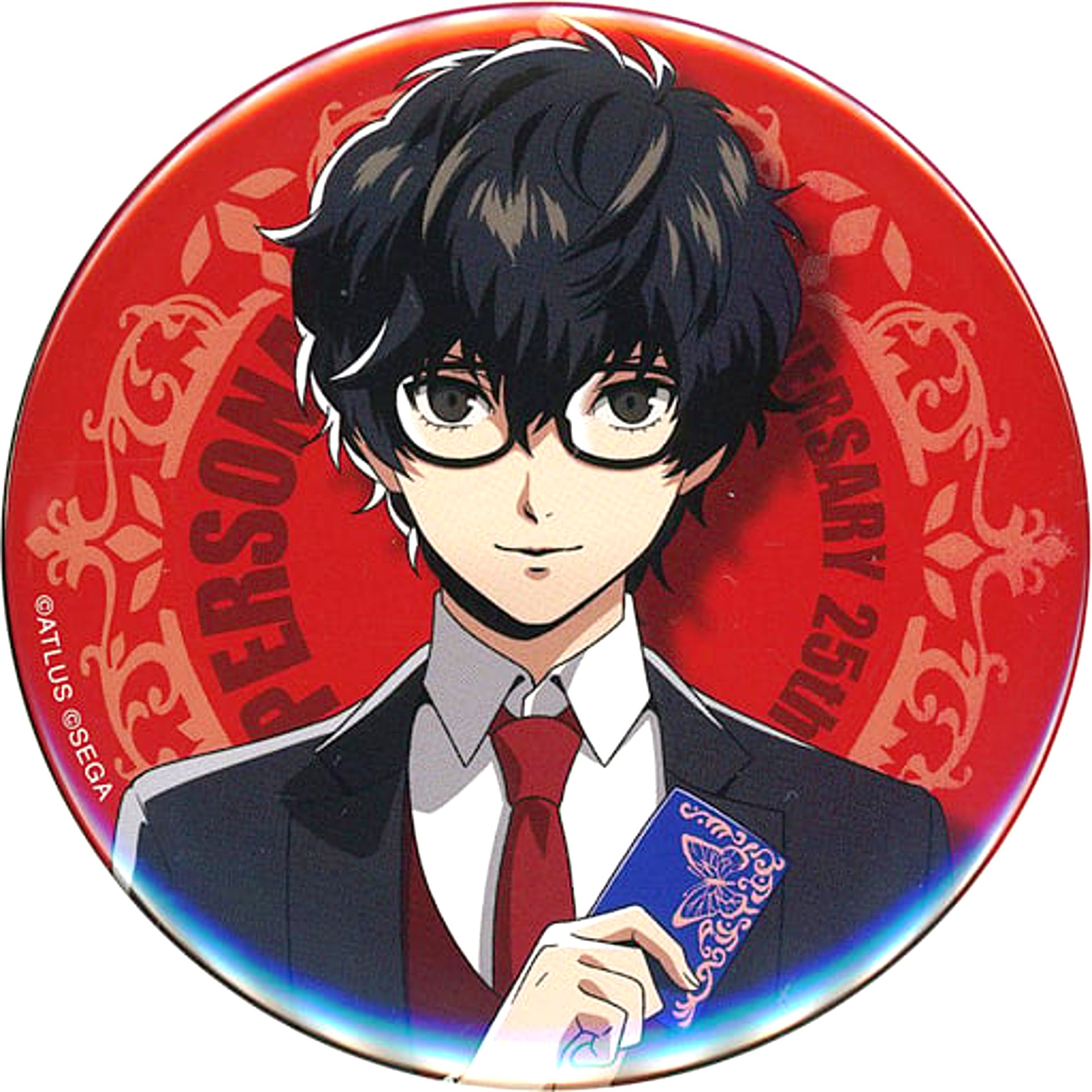 Ren Amamiya Persona 5 Sega Lucky Kuji Online Persona P25th PARTY Prize E-7 Button [USED]