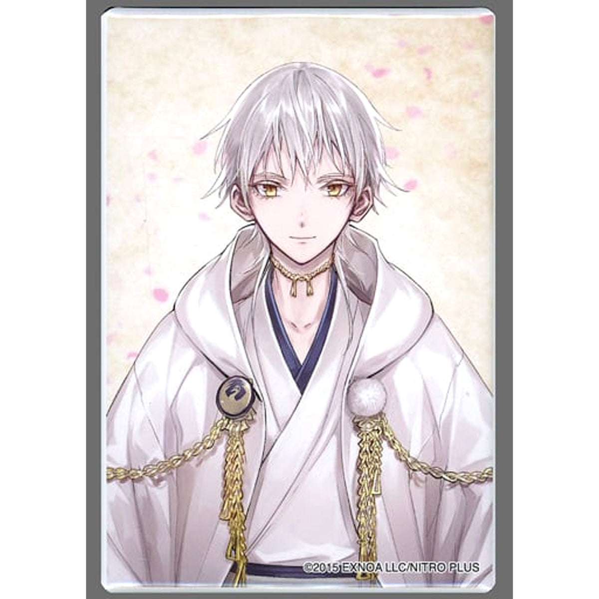 Touken Ranbu ONLINE Tsurumaru Kuninaga Square Can Badge Collection Kneeling Part 3 Buttons [USED]