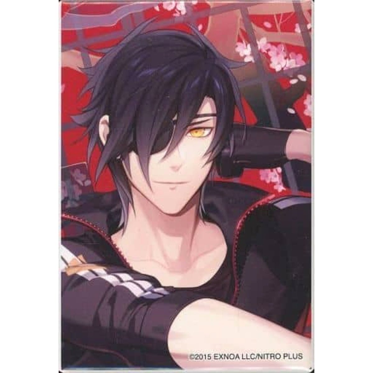 Touken Ranbu ONLINE Shokudaikiri Mitsutada Emaki Square Can Badge Collection 1st Anniversary Celebration Painting Second Edition Buttons [USED]