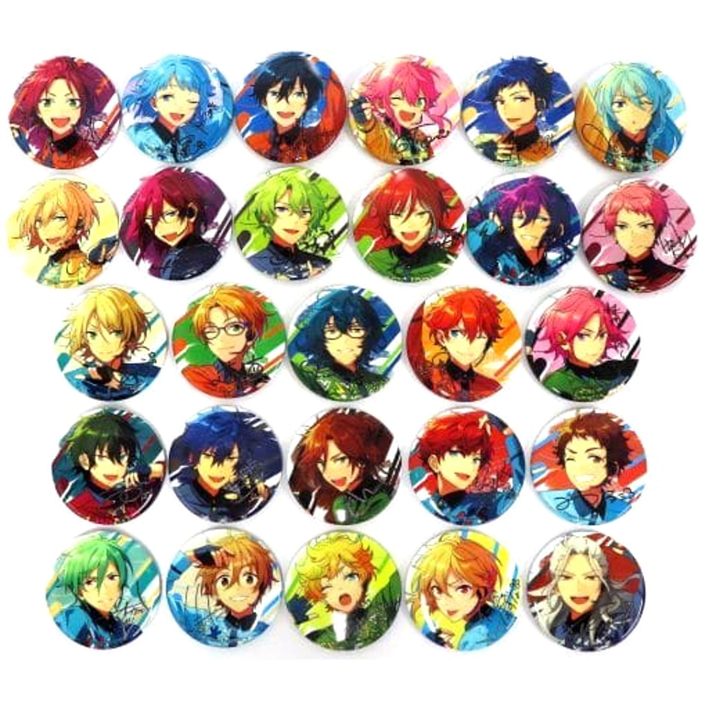 Subaru Akehoshi & Others Ensemble Stars!! All 27 Types Set Gracolle Canba!! Pins [USED]