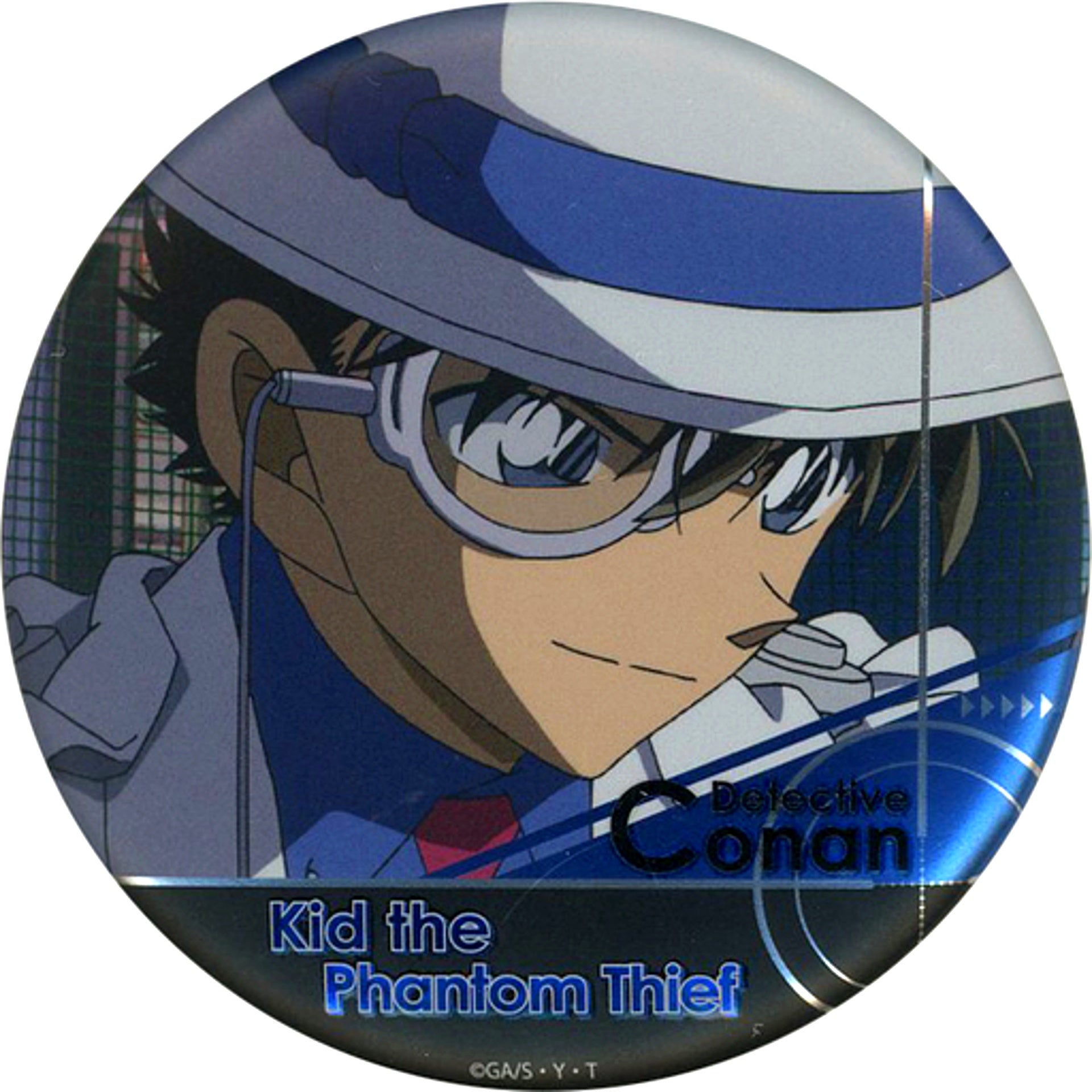 Kaito Kid Detective Conan Trading Jewelry Button Detective Conan Plaza [USED]