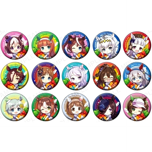 Set of 15 Group Uma Musume Pretty Derby Mugyumini Trading Button Vol. 1 [USED]