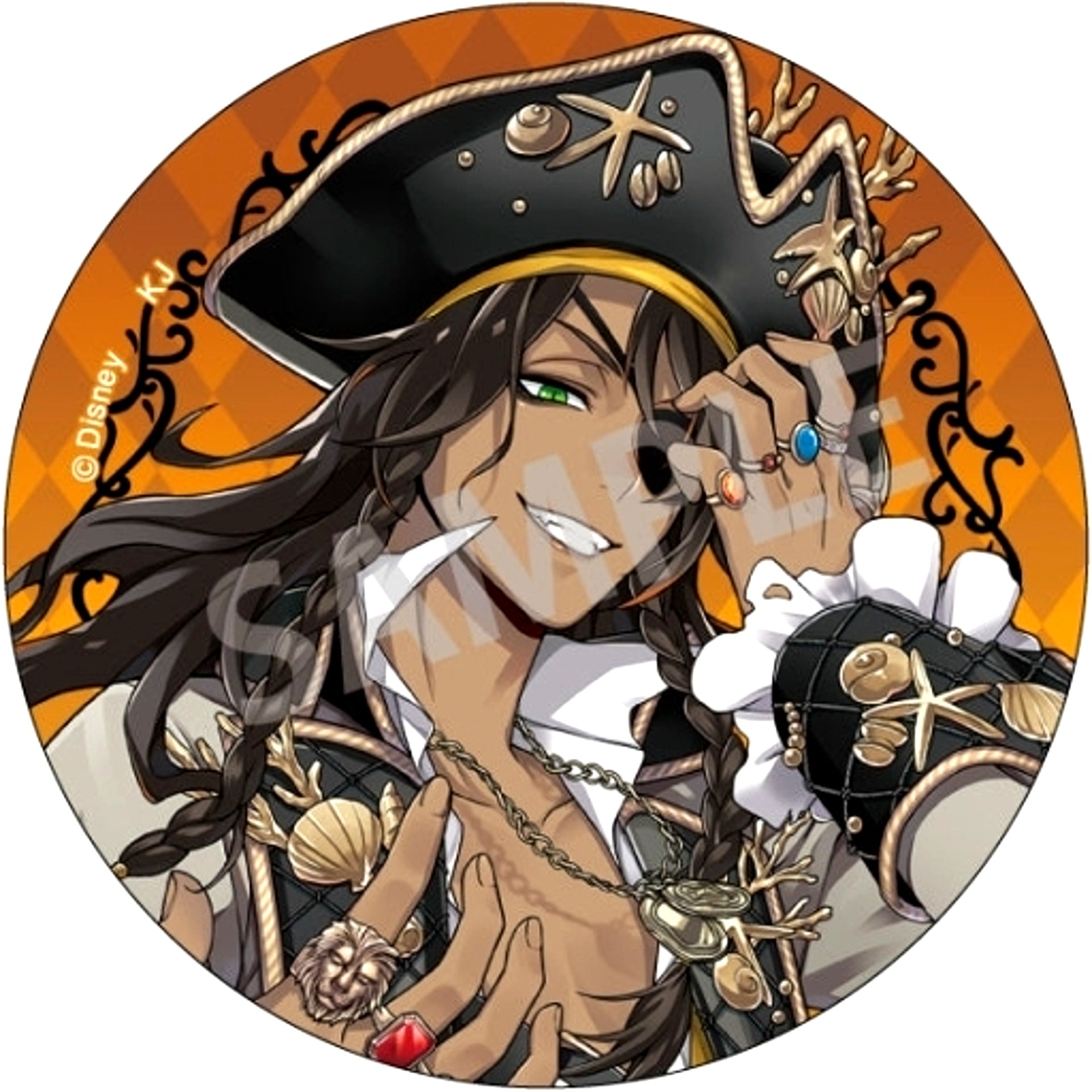 Leona Kingscholar Disney Twisted-Wonderland Normal Scary Dress Ver. Trading Button Vol.1 [USED]