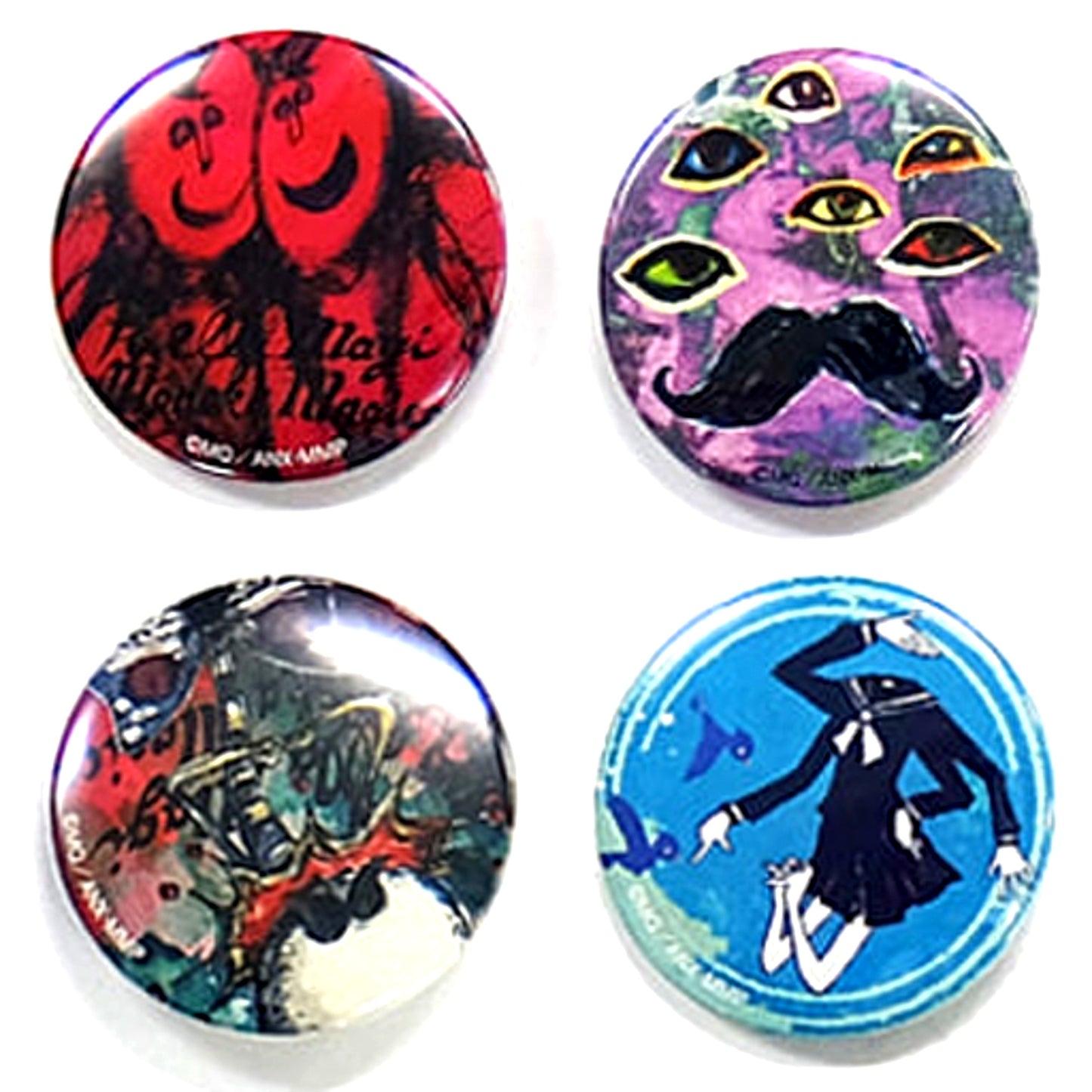 Puella Magi Madoka Magica GRIEF-BOX 2012 Sabbath Button C Single Item [USED]