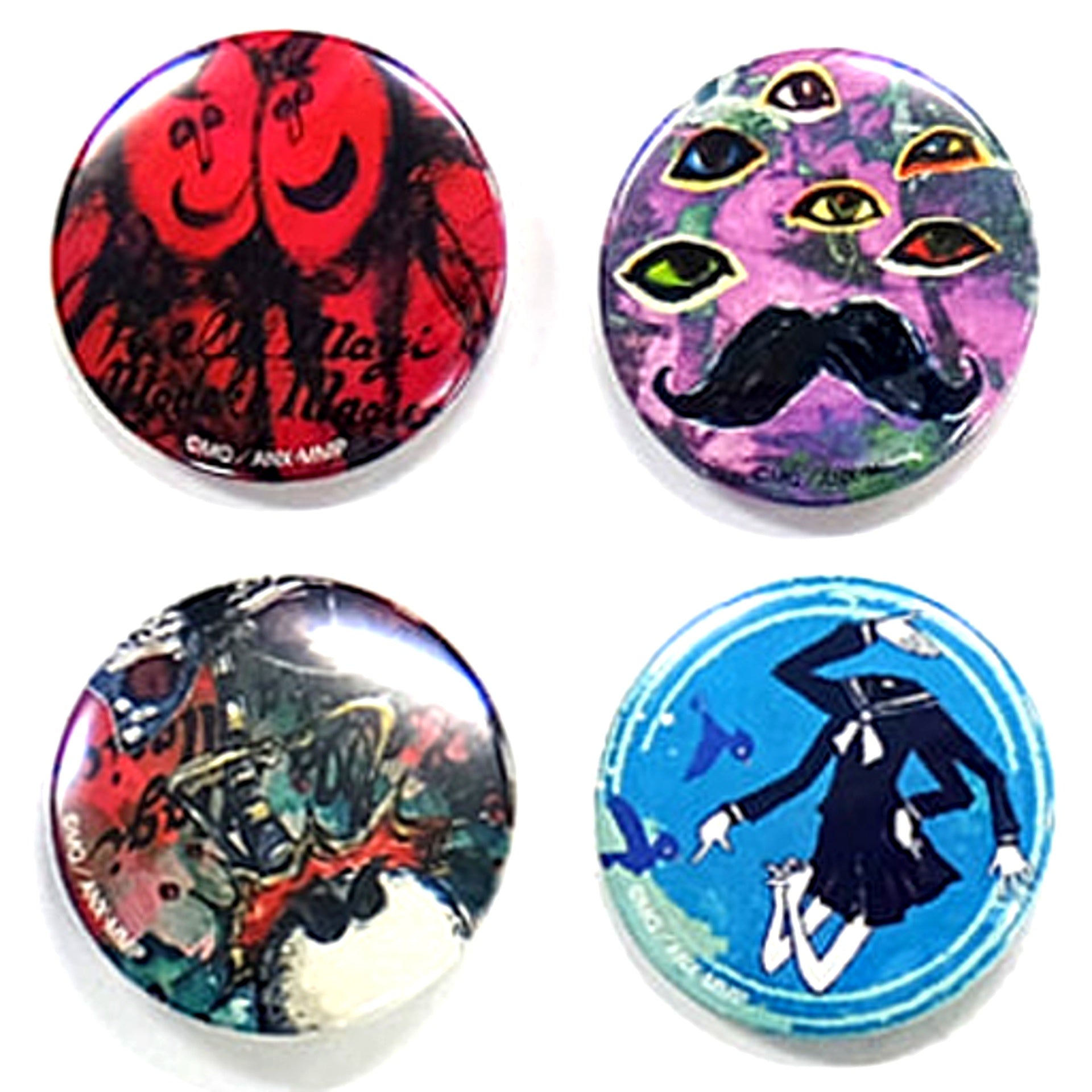 Puella Magi Madoka Magica GRIEF-BOX 2012 Sabbath Button C Single Item [USED]