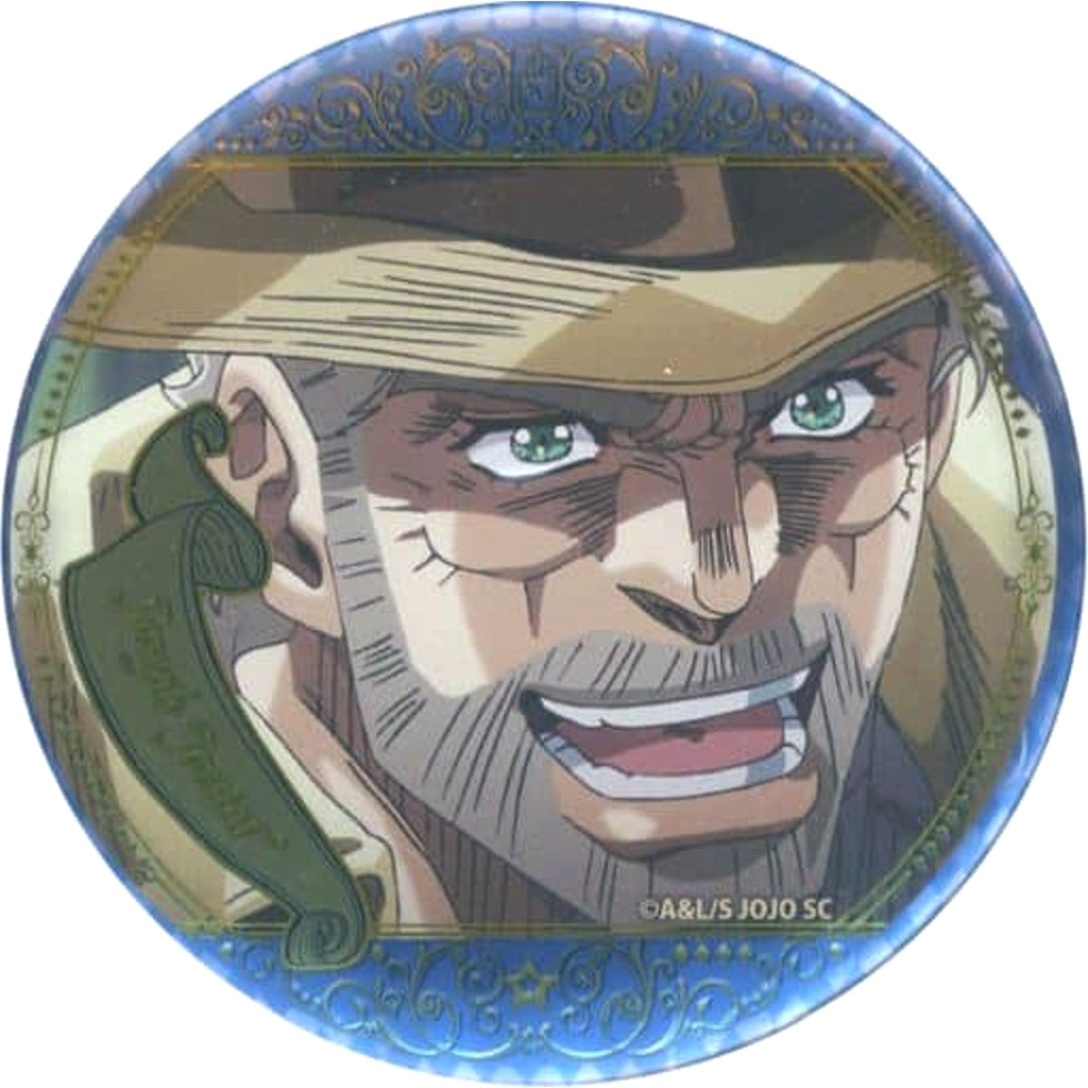 JoJo's Bizarre Adventure Joseph Joestar Scene Badge Collection 3 Stardust Crusaders A Anime 10th Anniversary Exhibition Limited Buttons [USED]