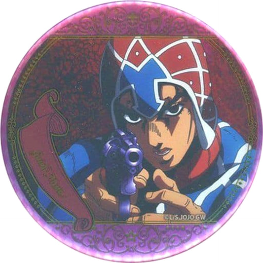 JoJo's Bizarre Adventure Guido Mista Scene Badge Collection 7 Golden Wind A A Anime 10th Anniversary Exhibition Limited Buttons [USED]