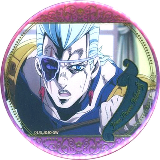 Jean Pierre Polnareff JoJo's Bizarre Adventure Anime 10th Anniv Exhibition Scene Shot Button Collection 7 Golden Wind A [USED]