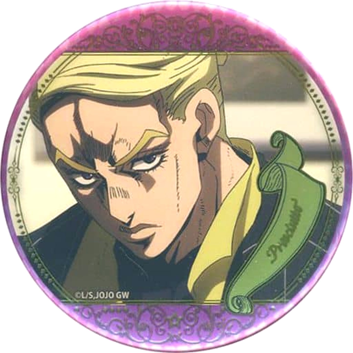 Prosciutto JoJo's Bizarre Adventure Scene Badge Collection 8 Golden Wind B B Anime 10th Anniversary Exhibition Limited [USED]