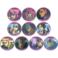 JoJo's Bizarre Adventure Diavolo & Others Scene Badge Collection 8 Golden Wind B Anime 10th Anniversary Exhibition Limited All 10 Types Set Buttons [USED]