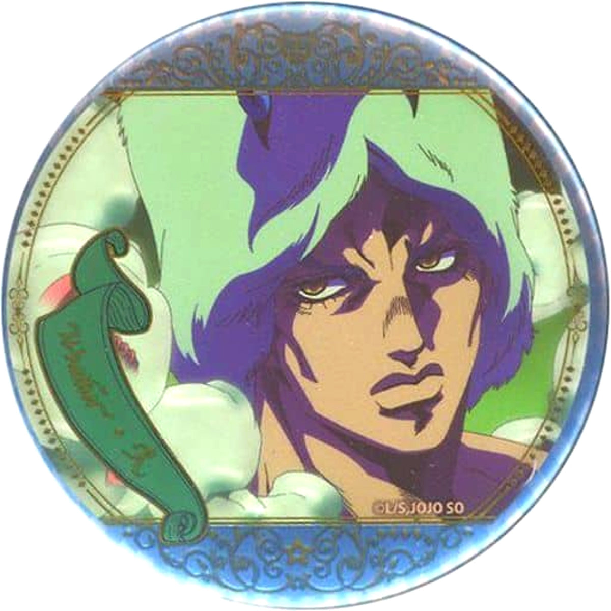 JoJo's Bizarre Adventure Weather Report Scene Badge Collection 9 Stone Ocean Anime 10th Anniversary Exhibition Limited Buttons [USED]