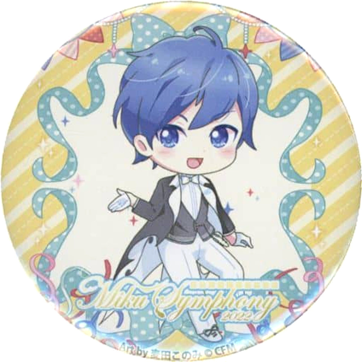 VOCALOID KAITO Trading Can Badge Hatsune Miku Symphony 2022 Hatsune Miku Kagamine Rin Kagamine Len 15th Anniversary Limited Buttons [USED]