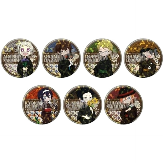 Bungo Stray Dogs Ryunosuke Akutagawa & Others Trading Hologram Can Badge Yukata Ver. All 7 Types Set Buttons [USED]