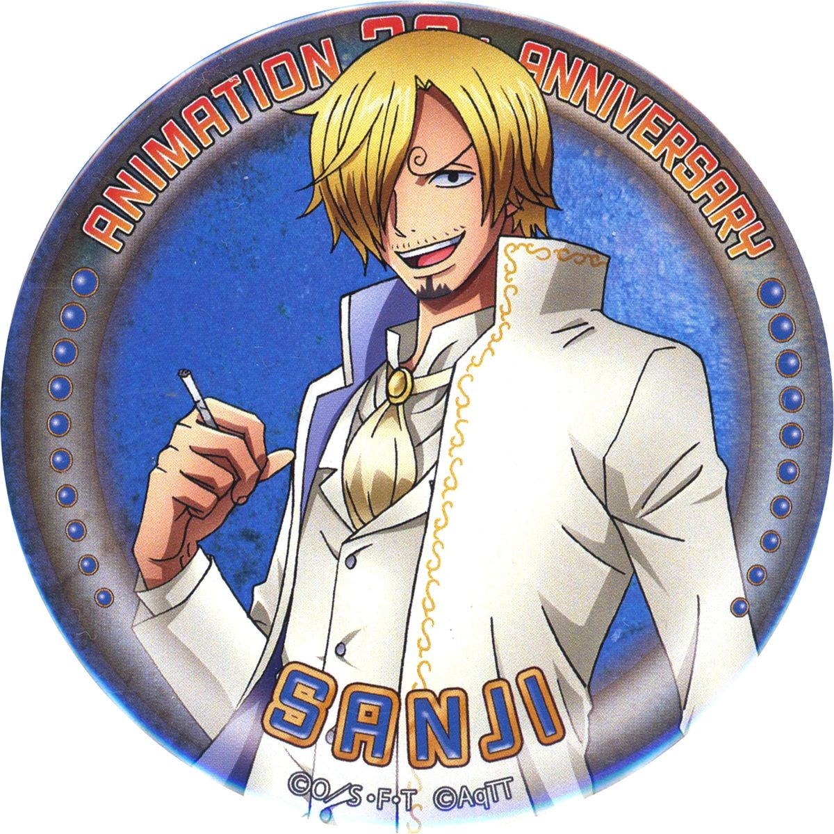 Sanji Tokyo One Piece Tower 20th Anniversary 2nd Series Button [USED]