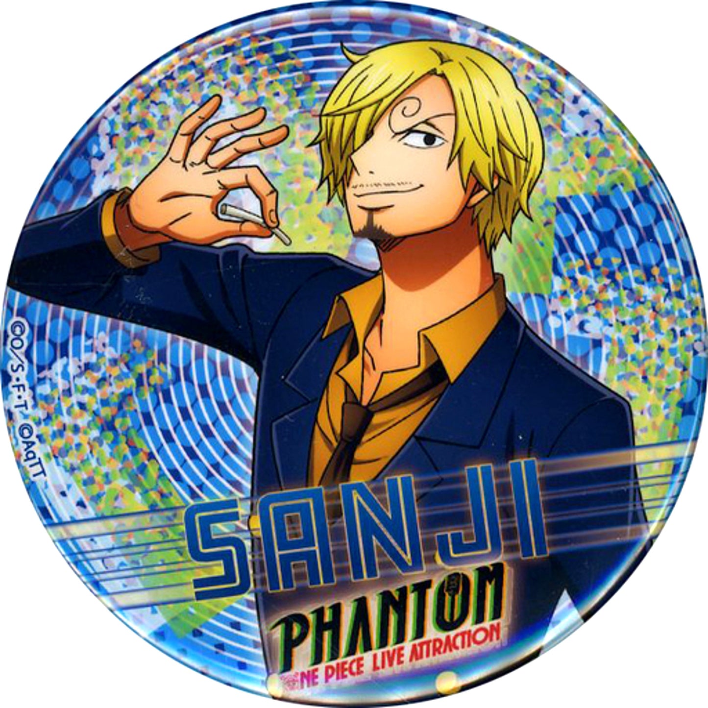 Sanji One Piece Tokyo One Piece Tower PHANTOM Button [USED]
