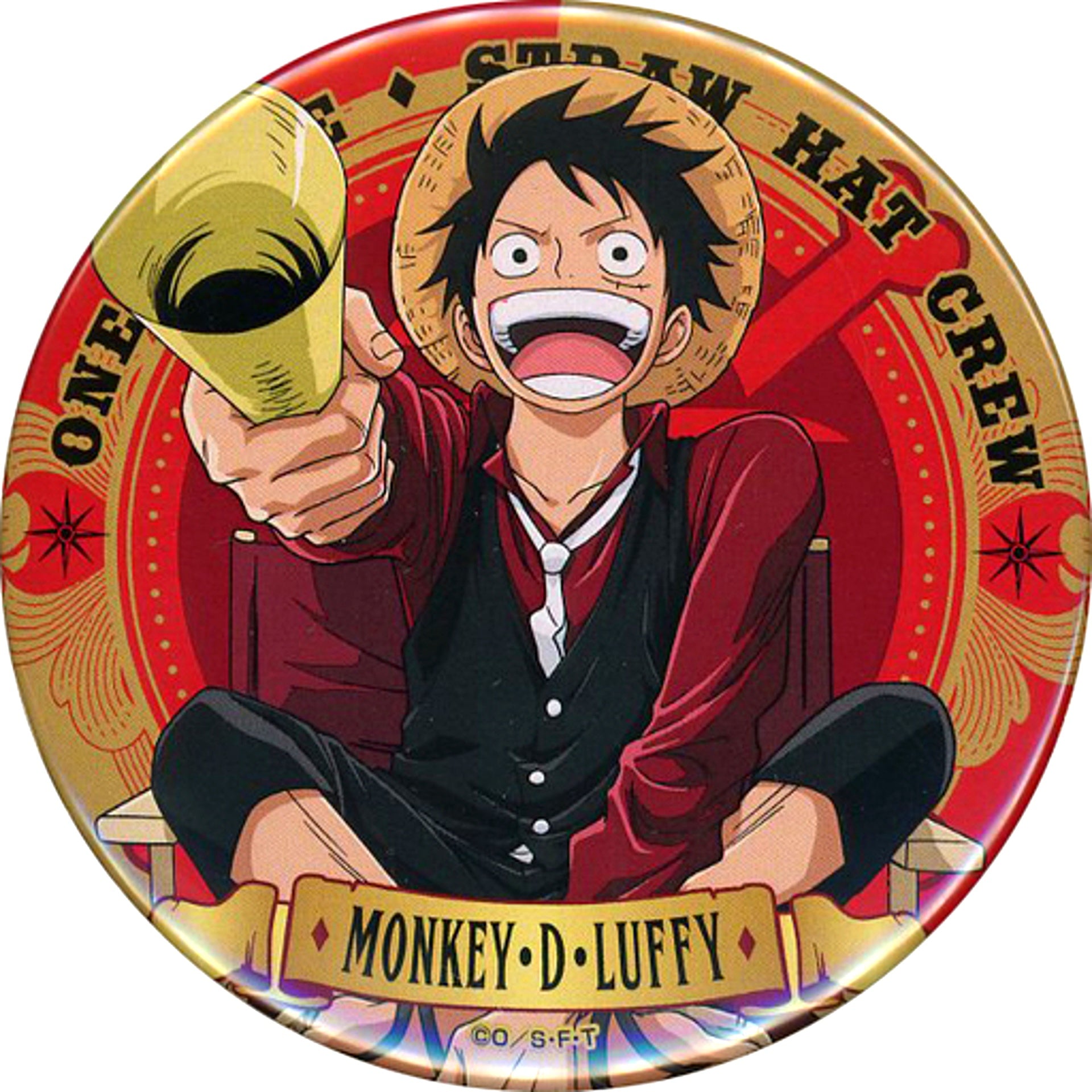 Monkey D. Luffy One Piece Limited Button 2018 Fuji TV Limited [USED]