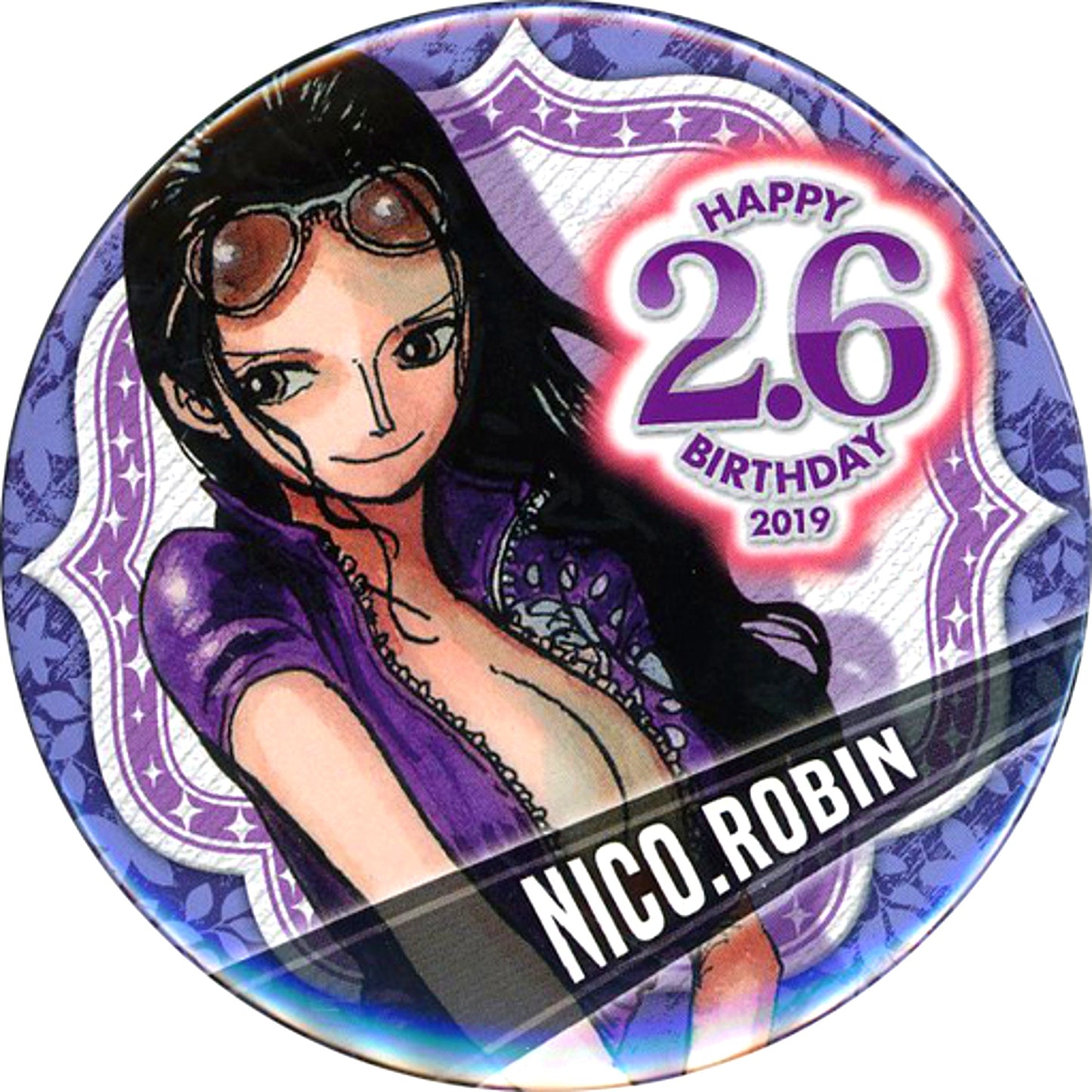 Nico Robin Birthday Button 2019 One Piece Jump Shop Limited [USED]