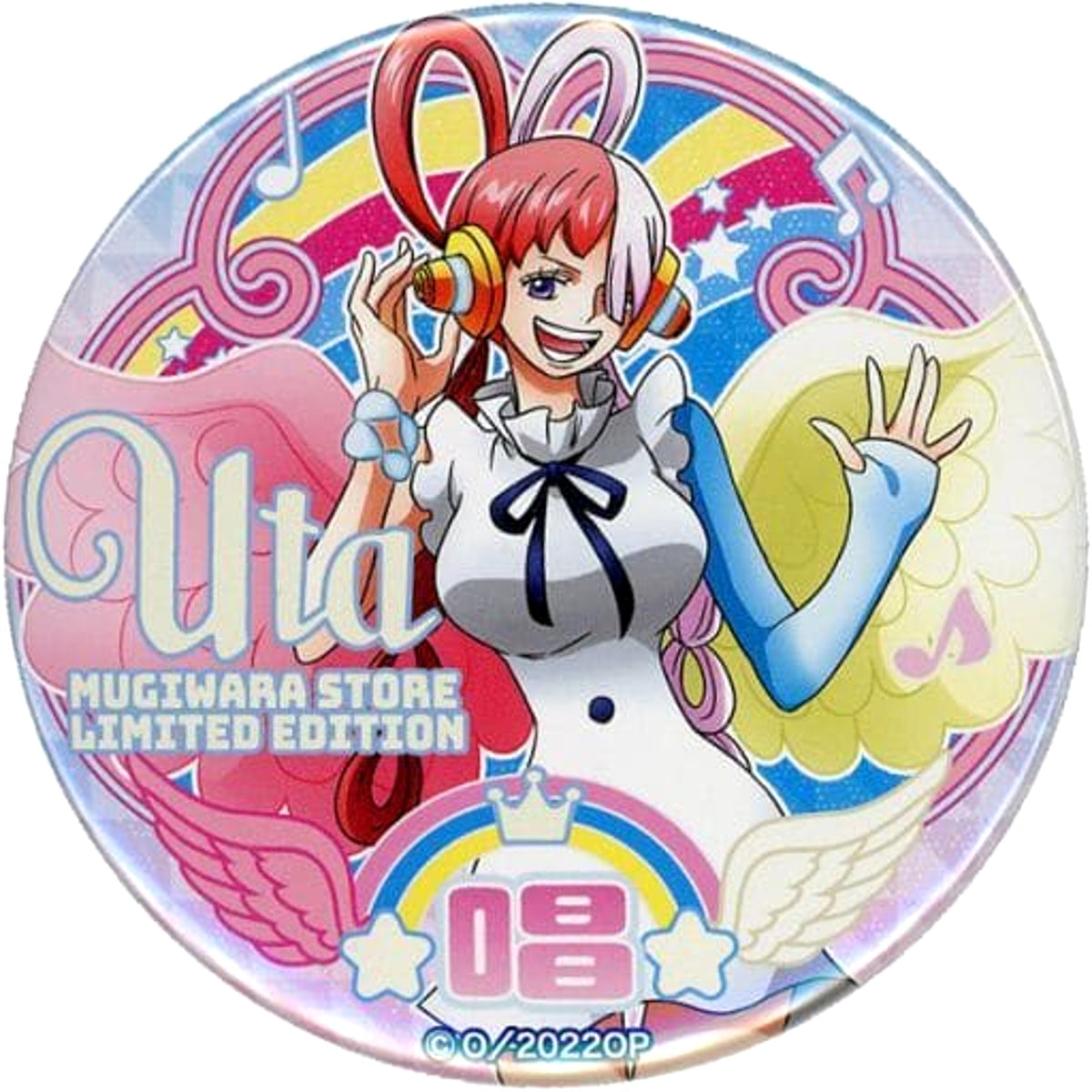 One Piece Uta Yakara Can Badge Part 23 Film Red Buttons [USED]
