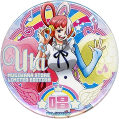 One Piece Uta Yakara Can Badge Part 23 Film Red Buttons [USED]