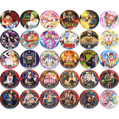 One Piece Monkey D. Luffy & Others Yakara Can Badge Part 23 Film Red Straw Store Limited All 29 Types + 1 Mugiwara Store Limited Design Set Buttons [USED]