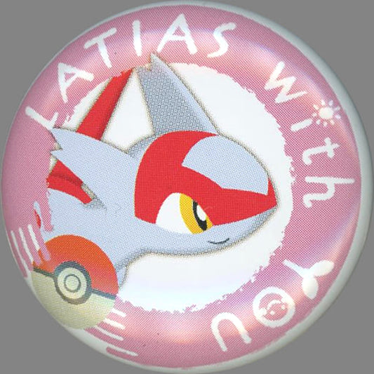 Pokemon Latias Latias with You Can Badge Pokemon Center Limited Buttons [USED]