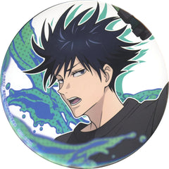 Jujutsu Kaisen Megumi Fushiguro Close-up Sega Lucky Kuji Splash x Battle Can Badge Prize K Buttons [USED]