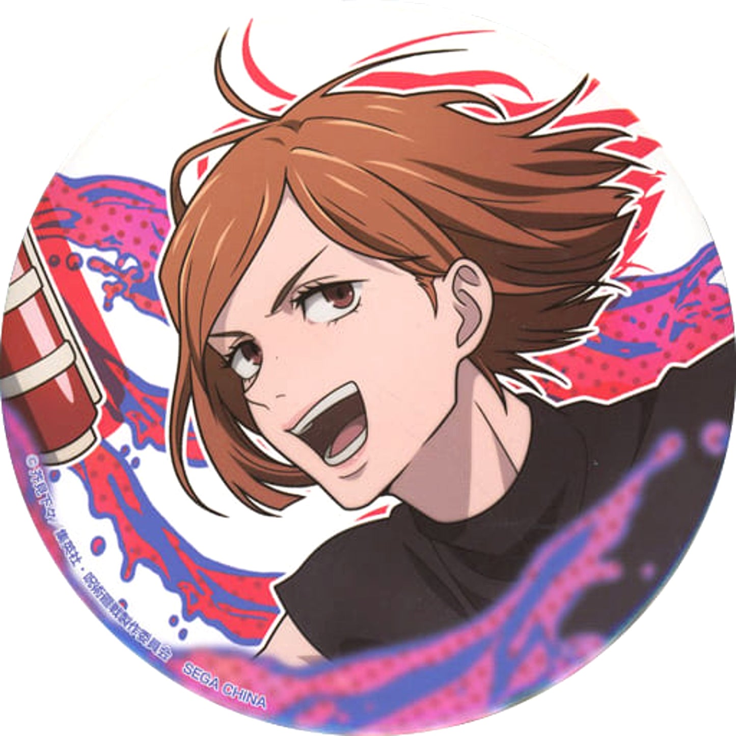 Nobara Kugisaki Close-up Jujutsu Kaisen Sega Lucky Kuji Splash x Battle Button Prize K [USED]