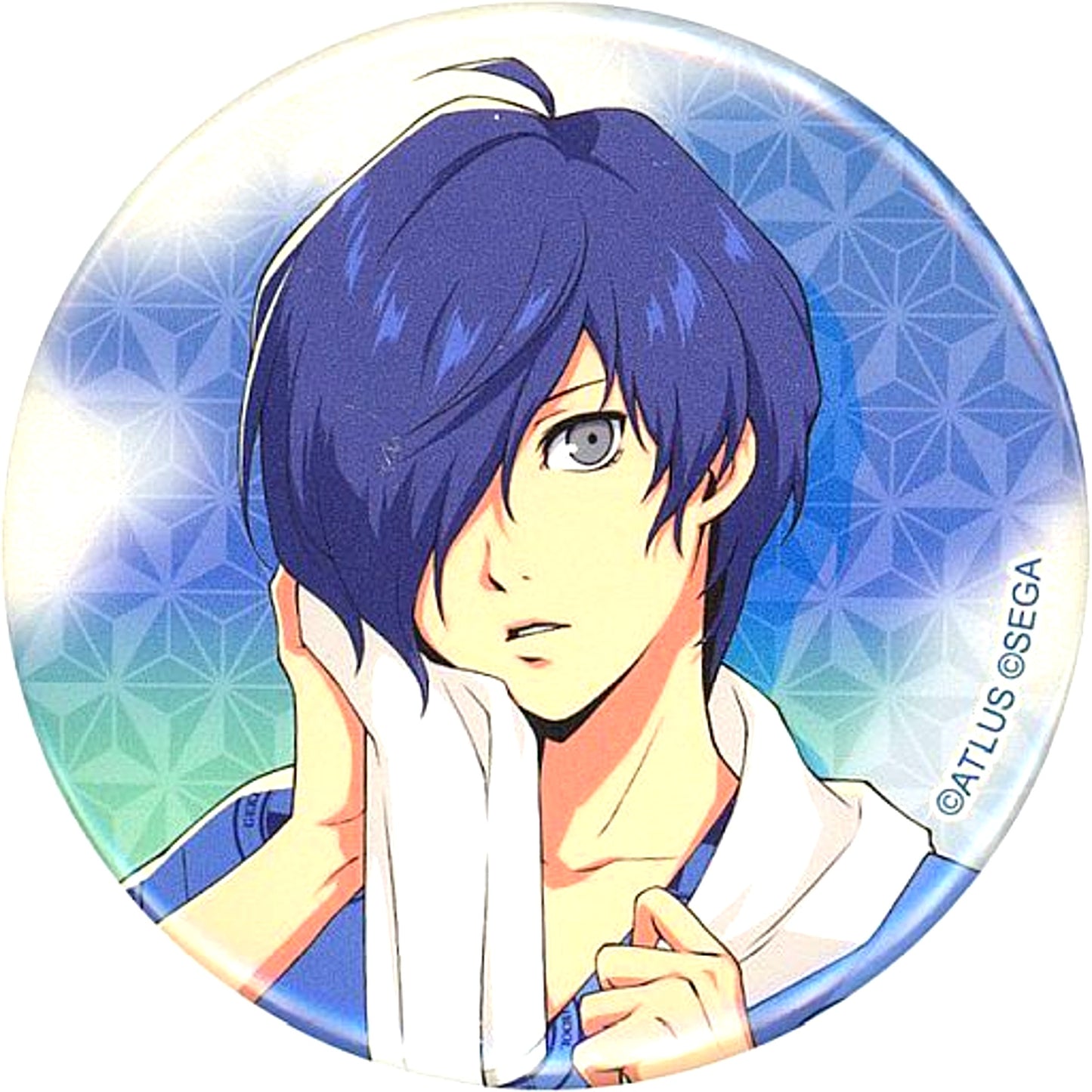 Protagonist Persona 3 Male Persona Series 25th Anniv Button Gap Between Reality and Bath x Gokurakuyu RAKU SPA [USED]