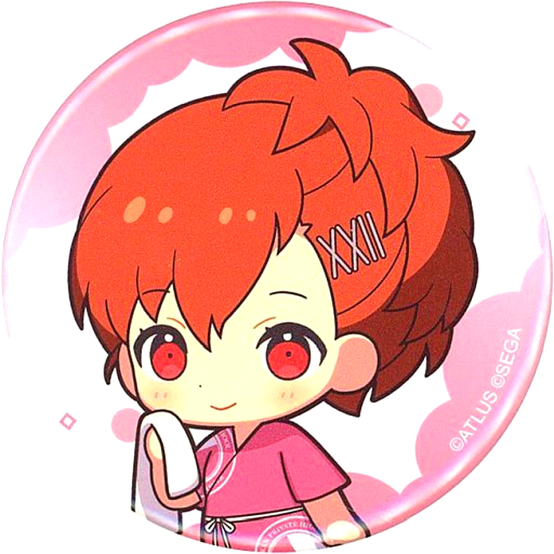 Female Protagonist Mini Character Persona 3 Portable Persona Series 25th Anniversary x Gokurakuyu RAKU SPA The Space Between Reality and Baths Button [USED]