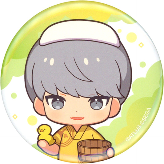 Protagonist Mini Character Persona 4 Persona Series 25th Anniversary x Gokurakuyu RAKU SPA The Space Between Reality and Baths Button [USED]