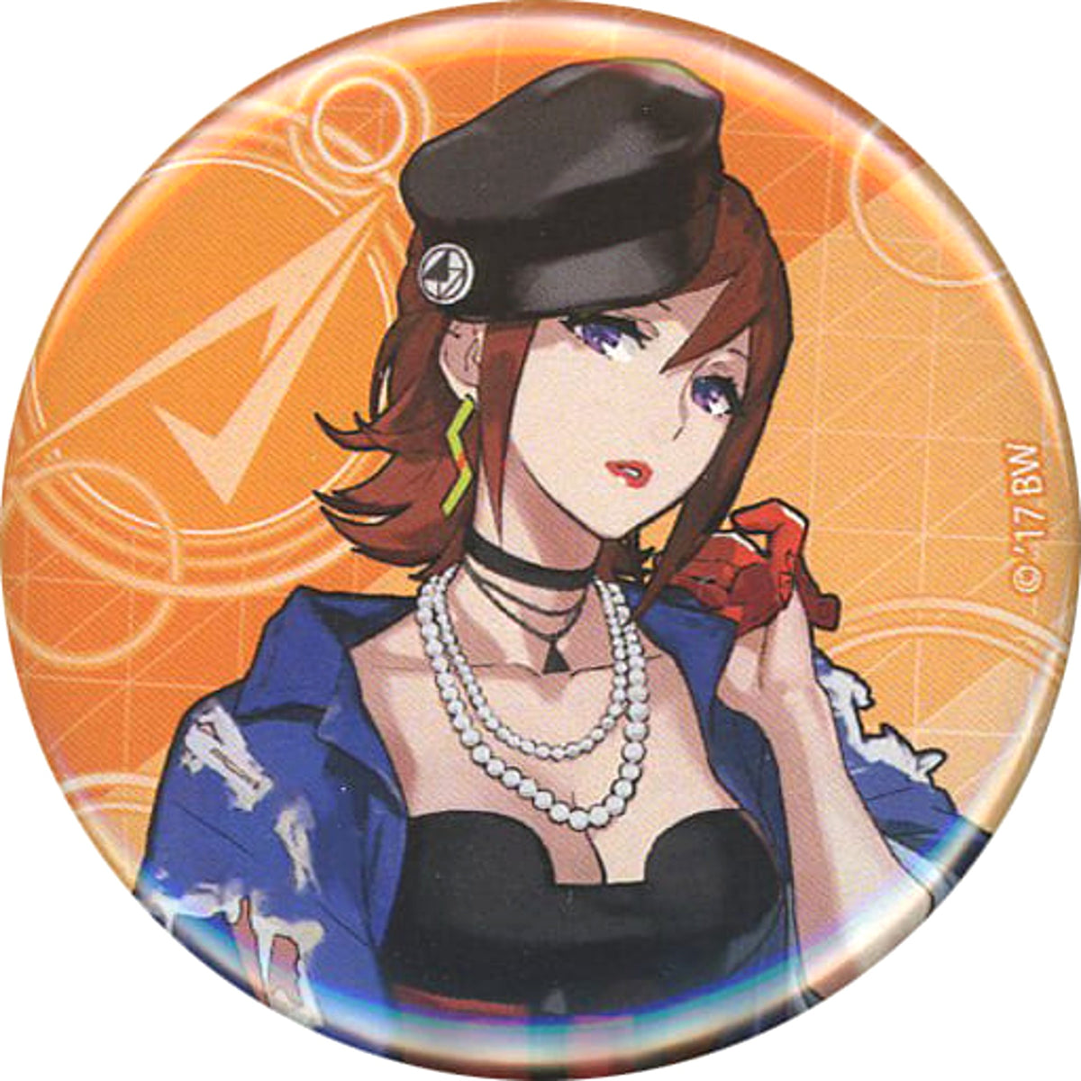 Macross Delta Kaname Buccaneer Trading Can Badge Gekijo no Oshare Macross Delta Limited Buttons [USED]