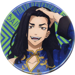 Tokyo Revengers Keisuke Baji Blue Marukuji China Clothes Ver. Newly Drawn Can Badge Little Luck 09 Buttons [USED]