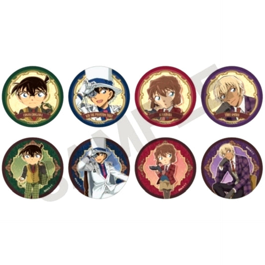 Set of 8 Group Detective Conan Trading Button British Style [USED]