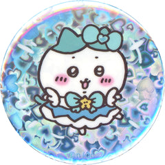 Chiikawa: Nanka Chiisakute Kawaii Yatsu Hachiware Hologram Can Badge in Capsule Magical Chikawa Limited Buttons [USED]