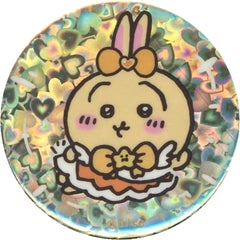 Chiikawa: Nanka Chiisakute Kawaii Yatsu Rabbit Hologram Can Badge in Capsule Magical Chikawa Limited Buttons [USED]